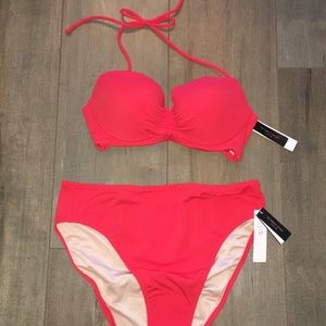 Victoria Secrets Medium 32 C Red bikini swimsuit
